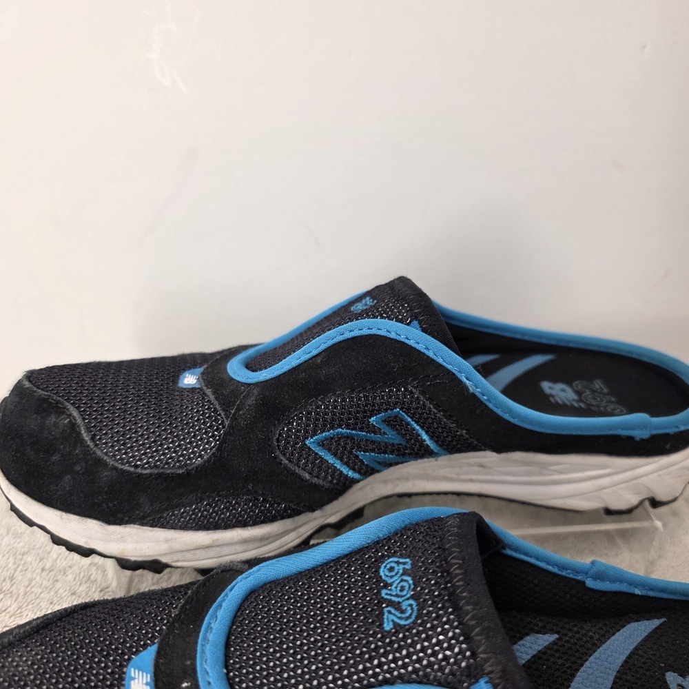 New Balance 925 Women's SIZE 8 B Sport Black Blue Slip-on Comfort Mule Shoes - Picture 14 of 16